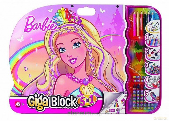 Giga Block - Zestaw dla artysty 5w1 - Barbie