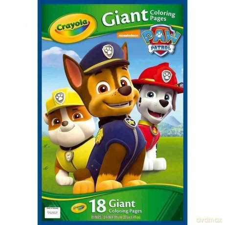 Gigantyczna kolorowanka Psi Patrol [KSIĄŻKA]