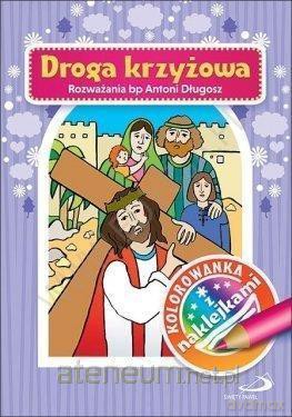 Kolorowanka Droga Krzyżowa + naklejki [KSIĄŻKA]