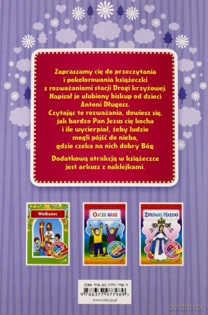 Kolorowanka Droga Krzyżowa + naklejki [KSIĄŻKA]