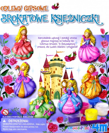 Odlewy gipsowe - Brokatowe księżniczki