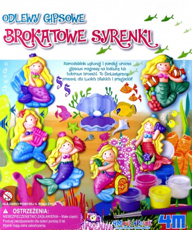 Odlewy gipsowe - Brokatowe syrenki