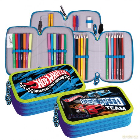 Piórnik z wyposażeniem 3zam Hot Wheels