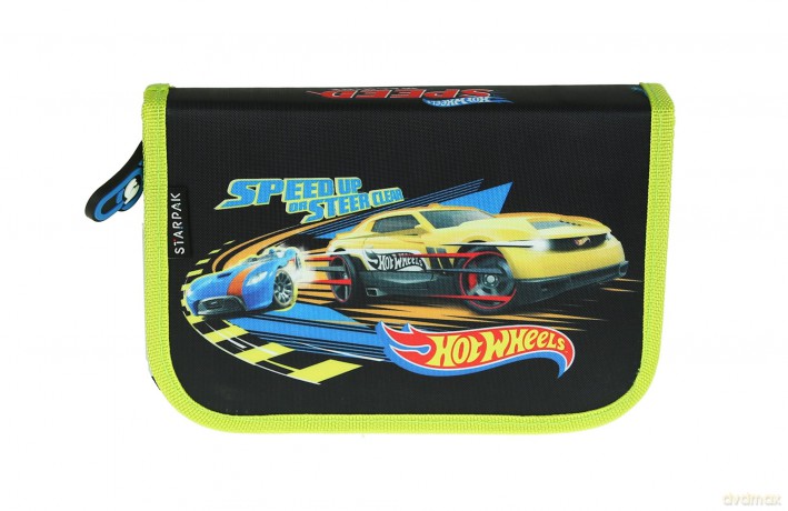 Piórnik z wyposażeniem Hot Wheels