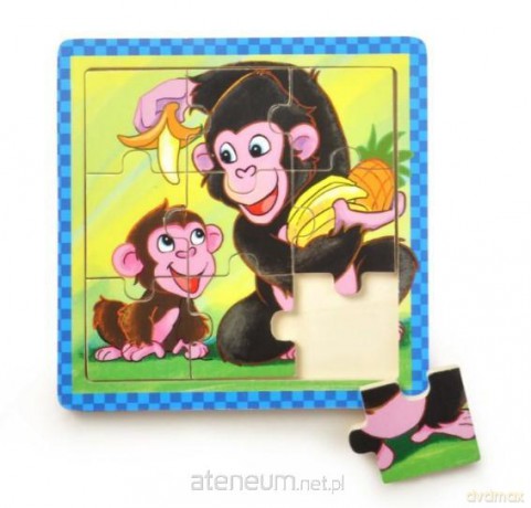 Puzzle drewniane małe Małpki [PUZZLE]