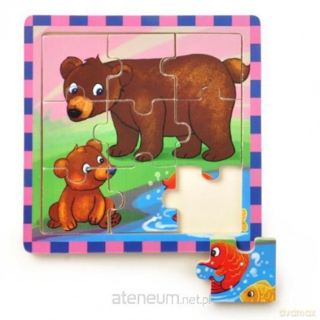 Puzzle drewniane małe Miśki [PUZZLE]