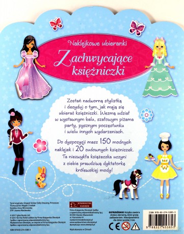 Zachwycające księżniczki. Naklejkowe ubieranki [KSIĄŻKA]