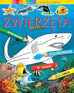 Zwierzęta morskie. Naklejkowe łamigłówki - Emilie Beaumont [KSIĄŻKA]