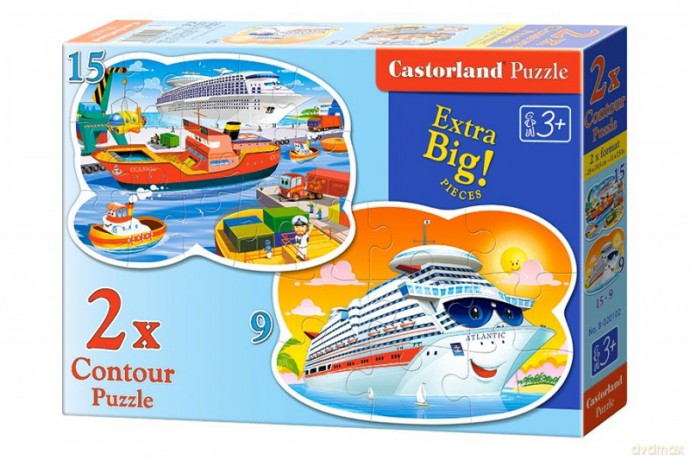 CASTOR 2 Contour Przygody na morzu, 19 elementów [PUZZLE]