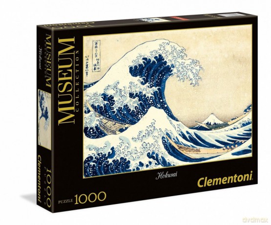 CLEMENTONI 1000 el. Hokusai, Wielka fala w Kanagawie [PUZZLE]