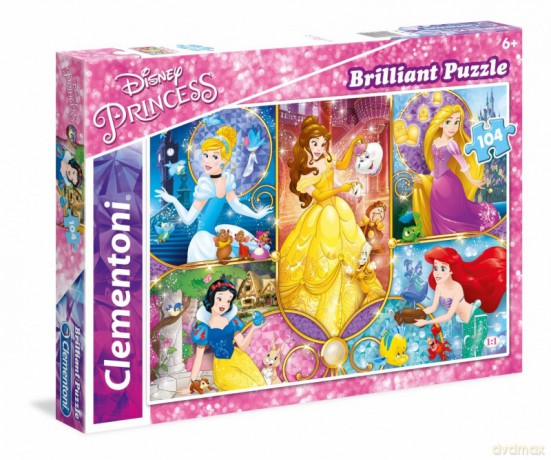 CLEMENTONI 104 el. Księżniczki Disneya [PUZZLE]