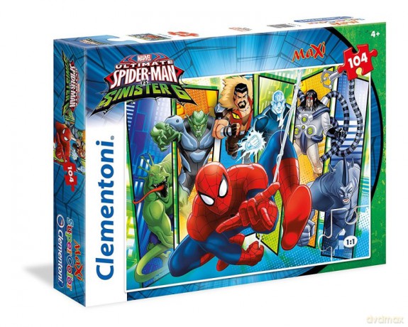 CLEMENTONI 104 el. Maxi, Spiderman [PUZZLE]