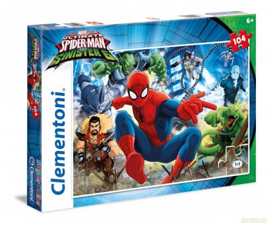 CLEMENTONI 104 el. Spiderman [PUZZLE]