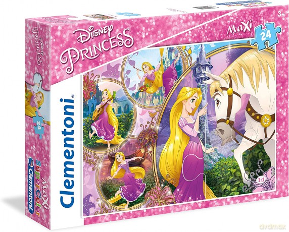 CLEMENTONI 24 el. Maxi Księżniczki Disneya [PUZZLE]
