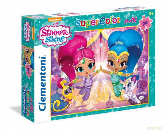 CLEMENTONI 24 el. Maxi, Shimmer i Shine [PUZZLE]