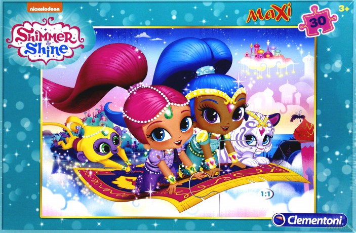 CLEMENTONI 30 el. Maxi, Shimmer i Shine [PUZZLE]