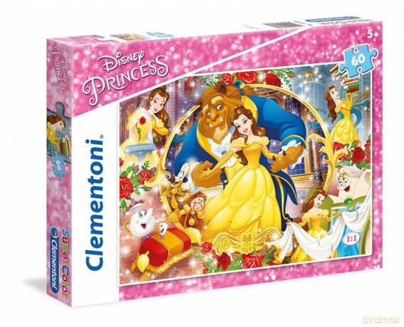 CLEMENTONI 60 el. Księżniczki [PUZZLE]