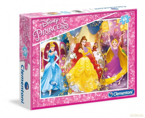CLEMENTONI 60 el. Księżniczki Disneya [PUZZLE]