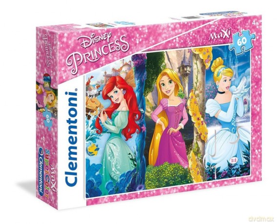 CLEMENTONI 60 el. Maxi Księżniczki [PUZZLE]