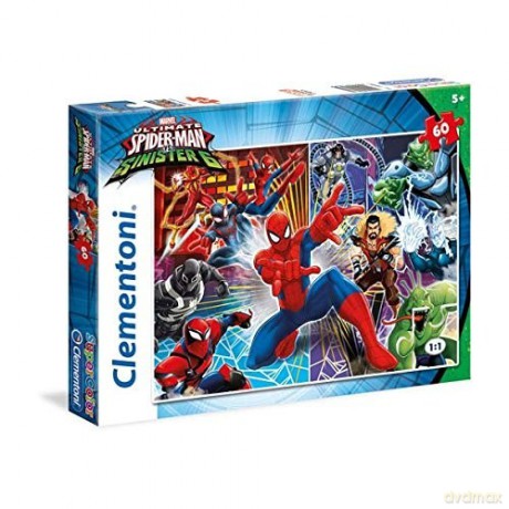 CLEMENTONI 60 el. Spiderman [PUZZLE]