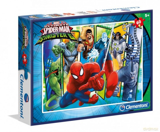 CLEMENTONI 60 el. Spiderman [PUZZLE]