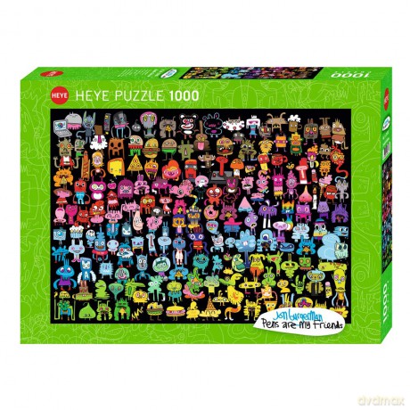 HEYE 1000 el. Tęczowe Doodle [PUZZLE]