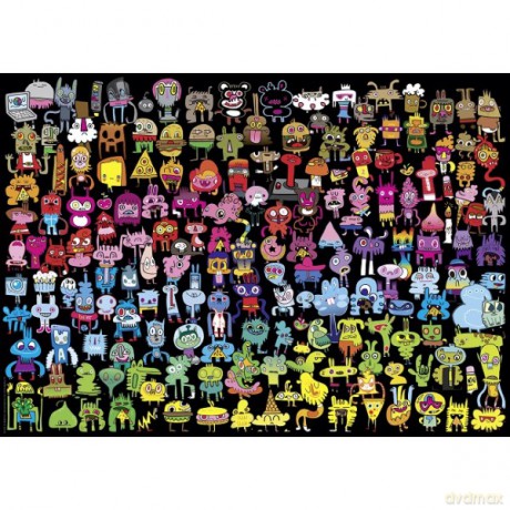 HEYE 1000 el. Tęczowe Doodle [PUZZLE]