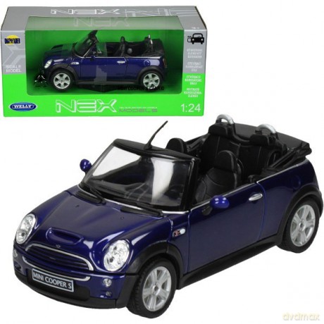 WELLY Mini Cooper S Cabr io, niebieski MINI COOPER