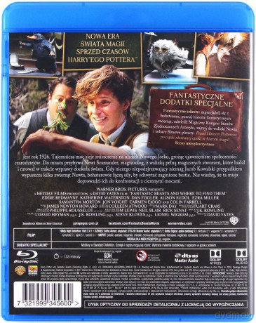 Fantastyczne zwierzęta i jak je znaleźć [Blu-Ray]