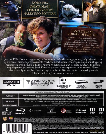 Fantastyczne zwierzęta i jak je znaleźć [Blu-Ray 4K]+[Blu-Ray]