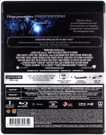 Harry Potter i Zakon Feniksa [Blu-Ray 4K]+[Blu-Ray]