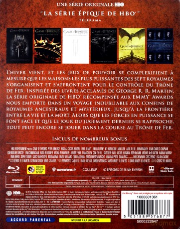 Gra o Tron Sezon 1-6 [BOX] [27xBlu-Ray]