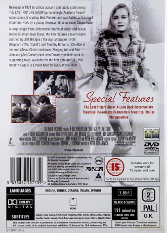 Ostatni seans filmowy (The Last Picture Show) [DVD]