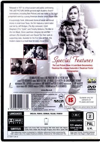 Ostatni seans filmowy (The Last Picture Show) [DVD]