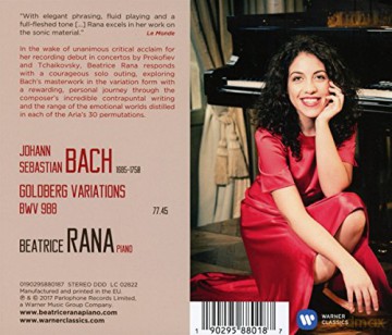 Beatrice Rana: J. S. Bach: Goldberg Variations [CD]