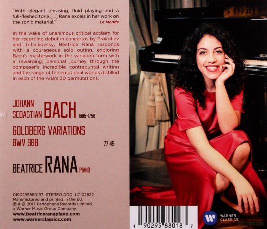 Beatrice Rana: J. S. Bach: Goldberg Variations [CD]