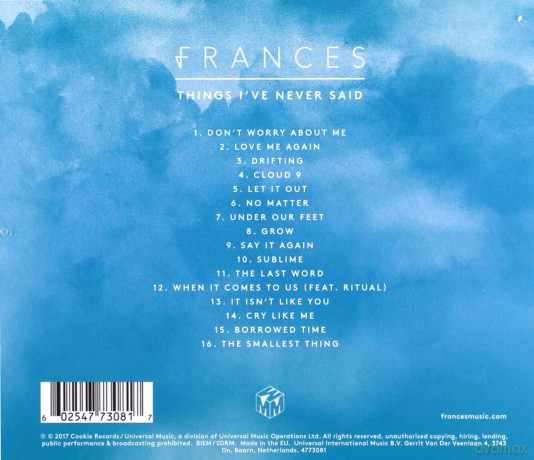 Frances: Things I've Never Said [CD]