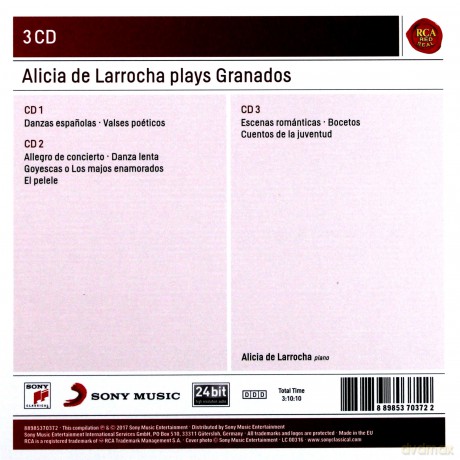 Alicia De Larrocha: Alicia de Larrocha plays Granados [3CD]
