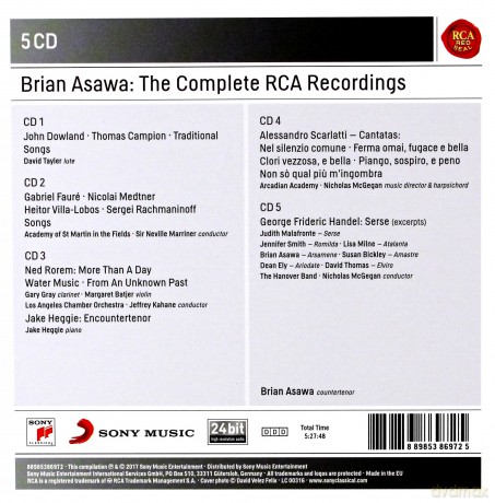 Brian Asawa: Brian Asawa - The Complete RCA Recordings [5CD]