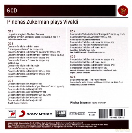 Pinchas Zukerman: Pinchas Zukerman Plays Vivaldi [6CD]