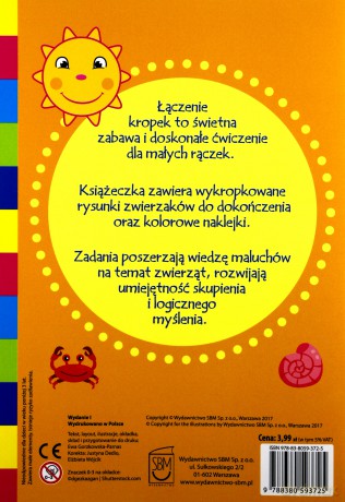 Połącz kropki Zwierzaki. 4- latki - Ewa Gorzkowska-Parnas [KSIĄŻKA]
