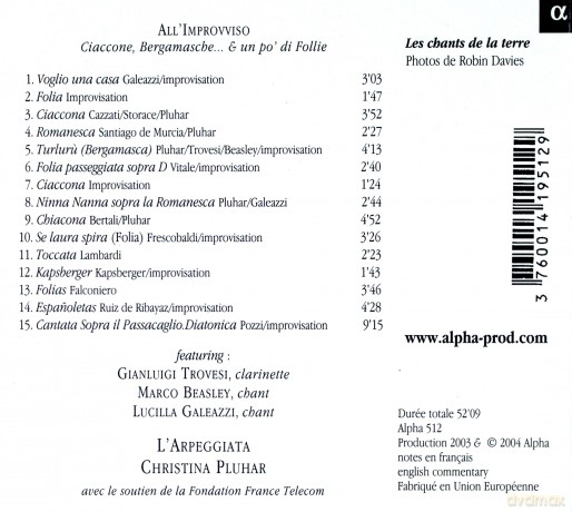 L'arpeggiata: All'improvviso [CD]