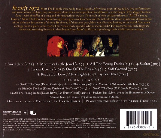 Mott The Hoople: All The Young Dudes [CD]