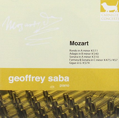 Geoffrey Saba: All-Mozart Piano Recital [CD]