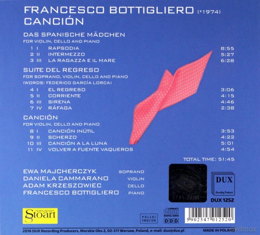 Cancion: Francesco Bottigliero [CD]