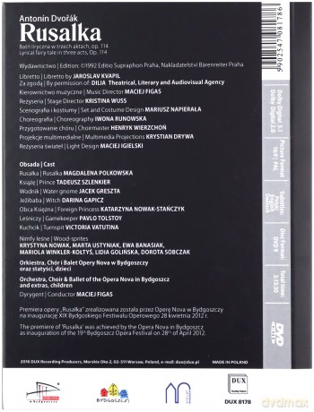 Antonín Dvořák Rusalka [DVD]