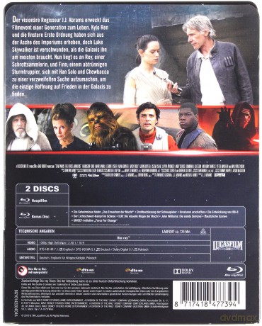Gwiezdne wojny: Przebudzenie Mocy (steelbook) [2xBlu-Ray]