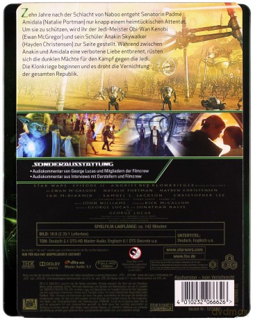 Gwiezdne Wojny: Atak Klonów (Steelbook) [Blu-Ray] [Limited Edition]