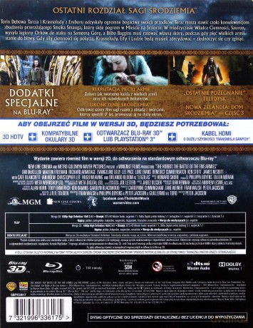 Hobbit: Bitwa Pięciu Armii (steelbook) [2xBlu-Ray 3D]+[2xBlu-Ray]
