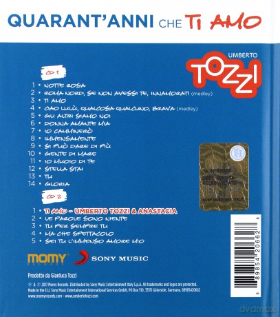 Umberto Tozzi: Quarant'anni che ti amo [2CD]